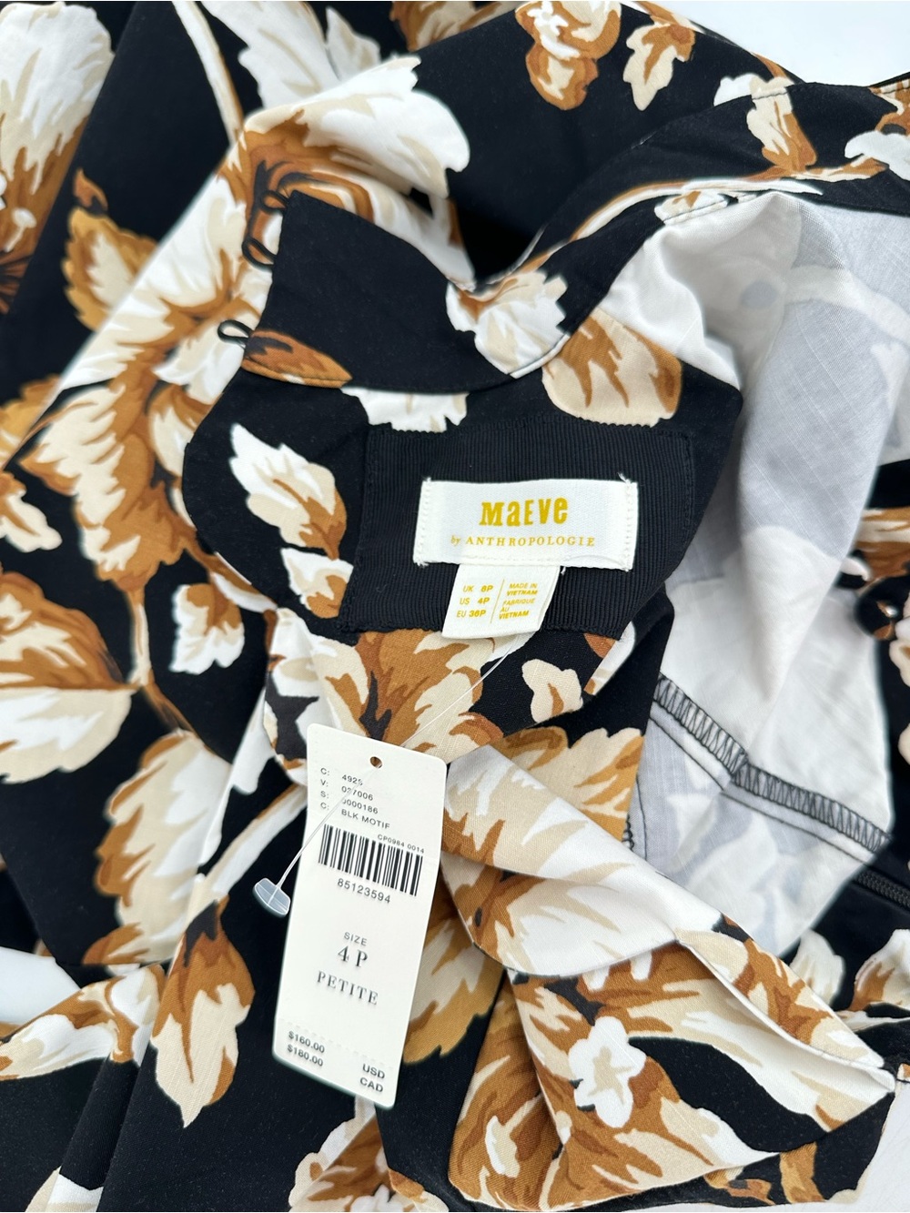 NWT Maeve Anthropologie Mock-Neck Shift Mini Dress Size 4 Petite - Picture 8 of 12